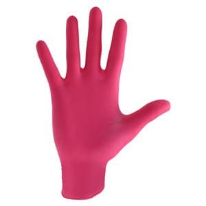 Flamingo Nitrile Exam Gloves Large Pink Non-Sterile, 10 BX/CA