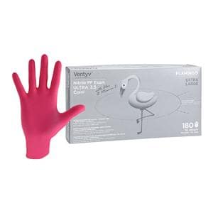 Flamingo Nitrile Exam Gloves X-Large Pink Non-Sterile