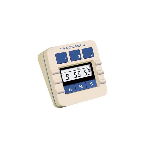 Traceable Laboratory Timer 9 hours, 59 minutes, 59 seconds Audible Alarm Ea