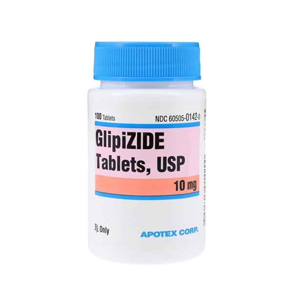 Glipizide Tablets 10mg Bottle 100/Bt