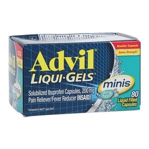 Advil Liquid Gel Mini Capsules 200mg 80/Bx