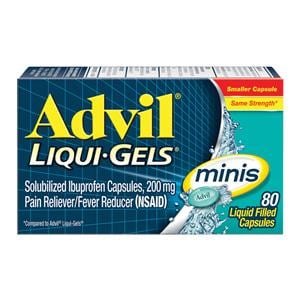 Advil Liquid Gel Mini Capsules 200mg 80/Bx, 36 BX/CA