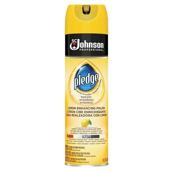 Pledge Lemon Enhancing Polish - Spray - 0.11 gal (14.20 fl oz) Ea