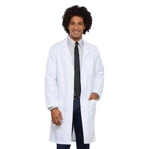 Lab Coat 3 Pockets 40 in Small White Unisex Ea