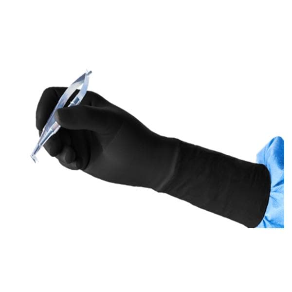 Gammex Polyisoprene w/ Tungsten Surgical Gloves Large Black Sterile