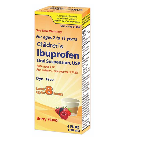 Ibuprofen Chld 2-11 Pn Rlvr/Fvr Rdcr Oral Suspension 100mg/5mL Berry 120mL/Bt