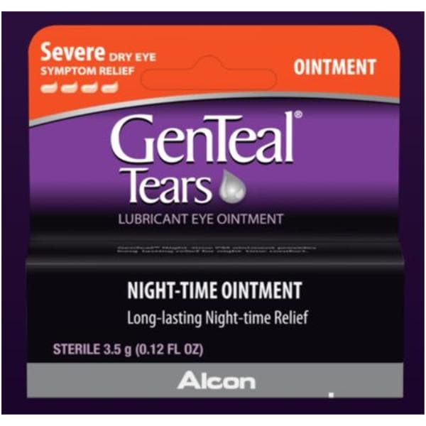 GenTeal Tears Nighttime Ointment Box 3.5g/Tb, 12 TB/CA
