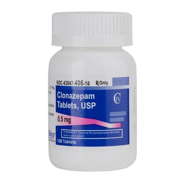 Clonazepam Tablets 0.5mg Bottle 100/Bt