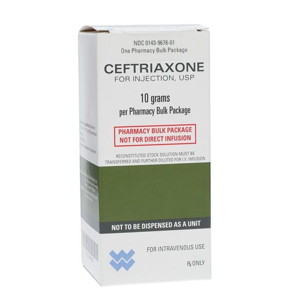 Ceftriaxone Sodium Injection 10gm/vl Powder Pharmacy Bulk Pack Each