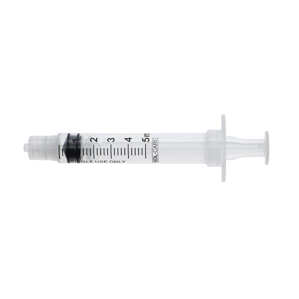 Sol-Care Safety Device Syringe 5mL Clear Low Dead Space 100/Bx, 8 BX/CA