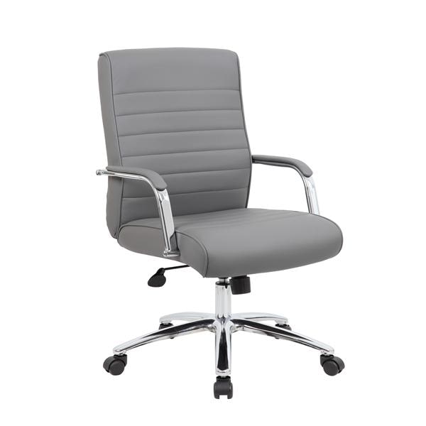 Modern Conference Chair with Dual Wheel 2" Casters Ea