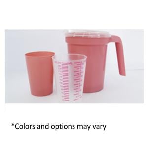 Graduated Mug Plastic Translucent Reusable