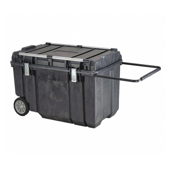 Toolbox Portable Plastic 63 Gallon Capacity 38-7/32x23x23  Black Ea