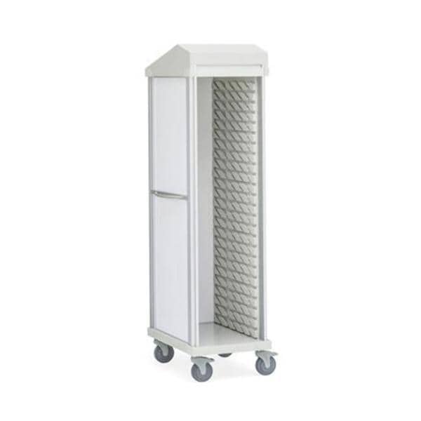Supply Cart 28.75x20x81" 5" Caster/2 Locking Roll-Top Door
