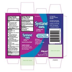 Systane Nighttime Lubricant Topical Gel 10gm Tube 24/Ca