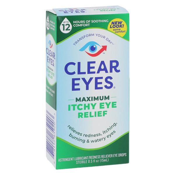Clear Eye Maximum Itch Relief Eye Drops 0.5oz/Bt