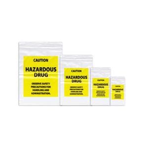 Bag Drug Caution Hazardous Drug Yellow/Black 4x6" 1000/Ca