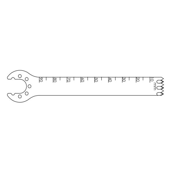 Blade Bone Saw 90x12.5mm Sagittal/Occipital Large Ea