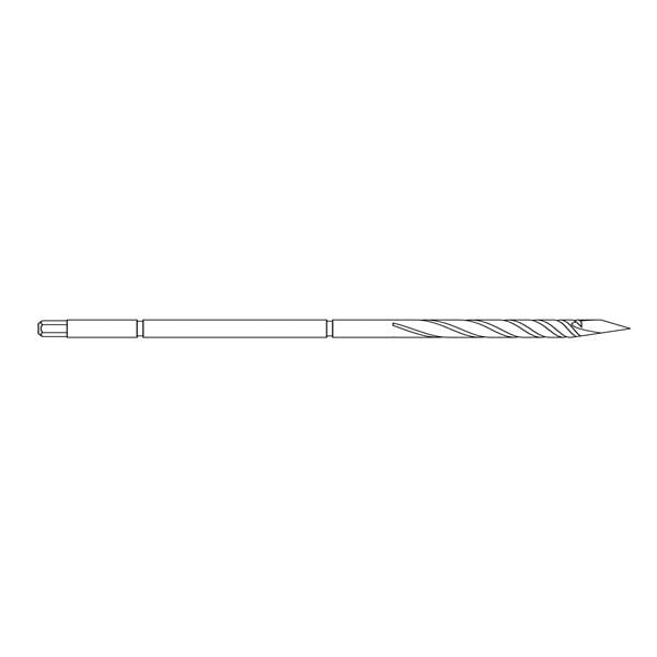 Hex End Drill Pin 3.2x75.0mm 4/Pk