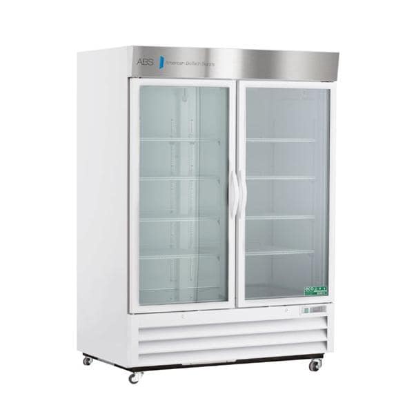 Standard Laboratory Refrigerator 49 Cu Ft 2 Glass Doors 1 to 10C Ea