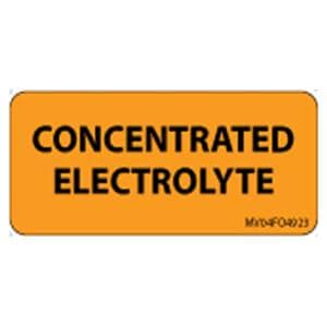 Medvision Paper Label Conc Elect Fluorescent Orange Paper 1x2-1/4" 2100/Pk