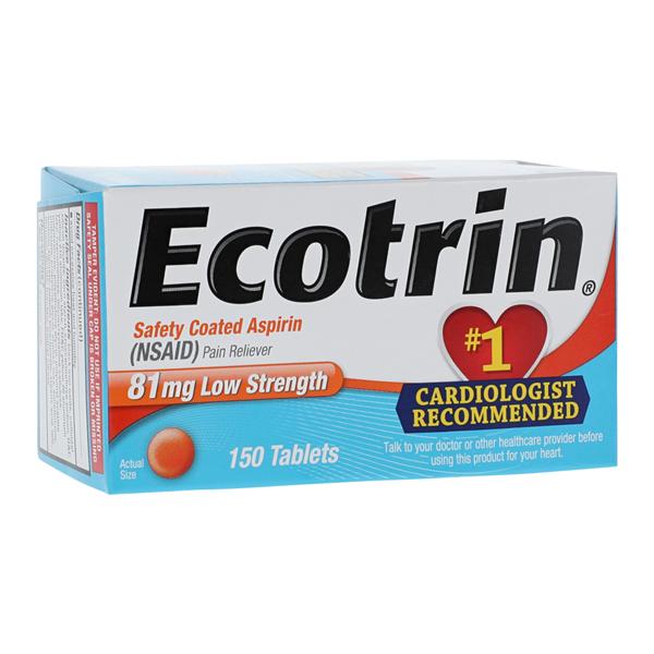 Ecotrin Tablets 81mg Low Dose Low Dose 150/Bt, 36 BT/CA
