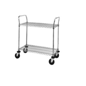 Super Erecta Brite Utility Cart 24x36x39" (4) 5" Rubber Caster