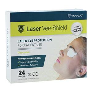Vee-Shield Laser Safety Eye Shield White 24/Bx