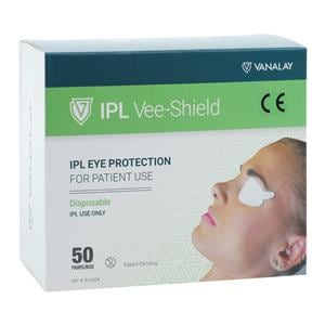 Eye Shield IPL Vee-Shield White 50/Bx