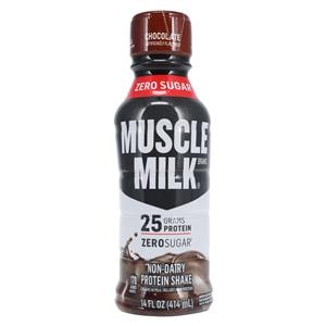 Muscle Milk Protein Drink Chocolate 14oz Single Serving Bottle 12/Ca