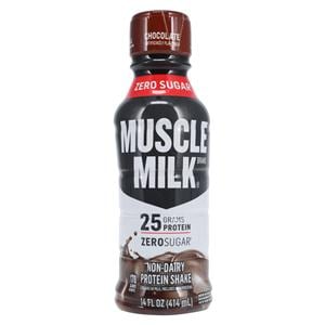 Muscle Milk Protein Drink Chocolate 14oz Single Serving Bottle 12/Ca