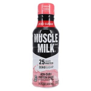 Muscle Milk Protein Drink Strawberry 14oz Single Serving Bottle 12/Ca