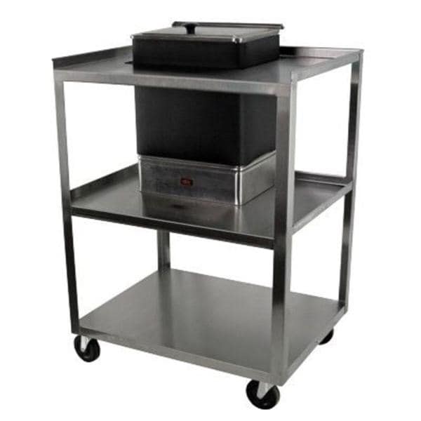 Therapy Cart 3" Swivel Casters Stainless Steel 21x16x30