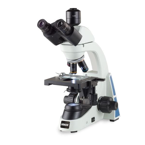 M280 Series Trinocular Microscope Mechanical Stage 4x/10x/40XR/100XR Ol Obj Ea