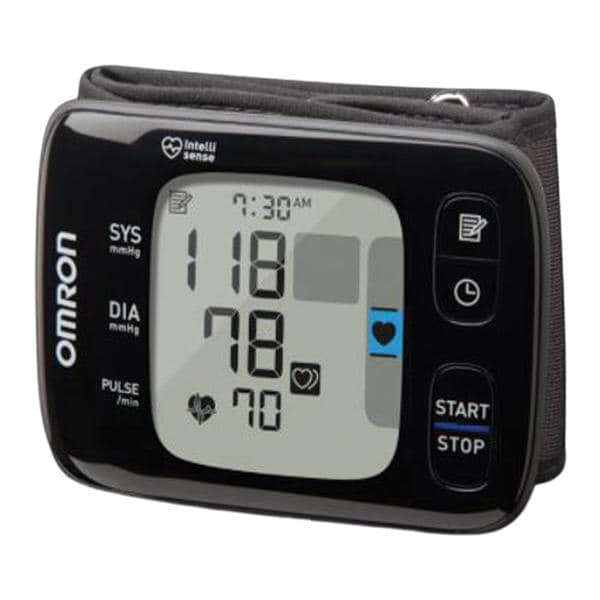 7 Series Blood Pressure Monitor Black/Gray Wrist Digital LCD Display Ea