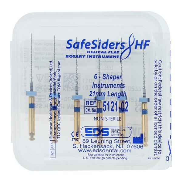 Safesider HF Shaping Rotary Instrument 21 mm Size #30 Nickel Titanium 0.02 6/Pk