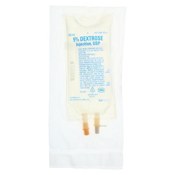 IV Solution Solution Dextrose 5% 150mL Bag 32/Ca