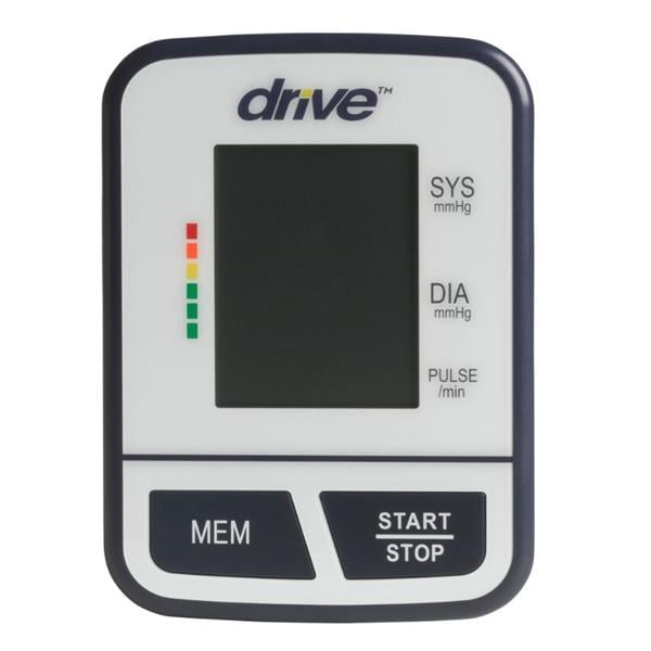 Blood Pressure Monitor Black/White Arm Digital LCD Display Ea