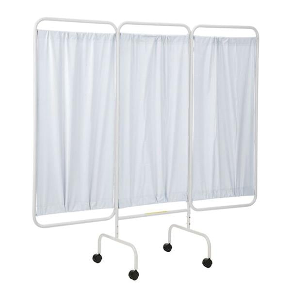 Privacy Screen Curtain 3 Panel White Ea