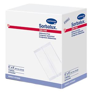 Sorbalux ABD Cellulose Fiber Dressing Pad 9x5" 1 Ply Sterile Rectangle Hi Abs LF