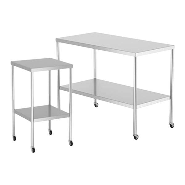 Instrument Table 30x60x34" 2" Swivel Casters