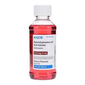 Diphenhydramine Cough Syrup 12.5mg/5mL Cherry 4oz/Bt
