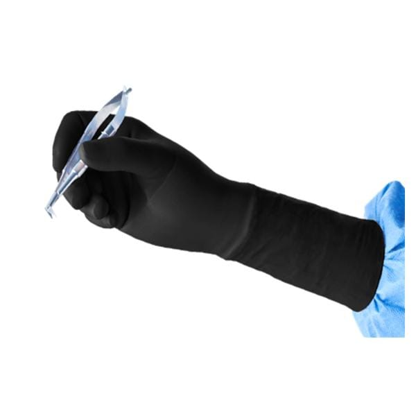 Gammex Polyisoprene w/ Tungsten Surgical Gloves Small Black