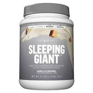 CytoSport SleepingGiant Protein Powder Nght Tm Vanilla Caramel 1.71lb Jar 2/Ca