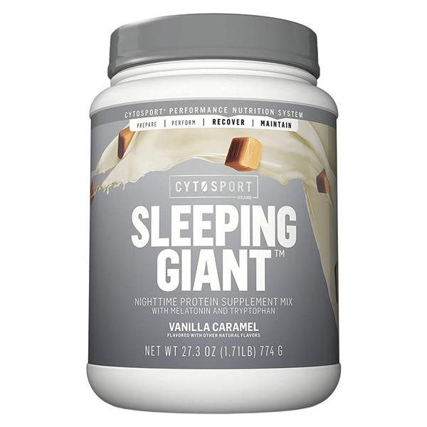 CytoSport SleepingGiant Protein Powder Nght Tm Vanilla Caramel 1.71lb Jar 2/Ca