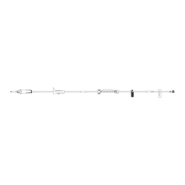 IV Infusion Administration Set 122" Tubing 15 Drops/mL 22mL Priming Volume 24/Ca