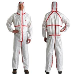 3M™ Protective Coverall Laminated Large White 25/Ca