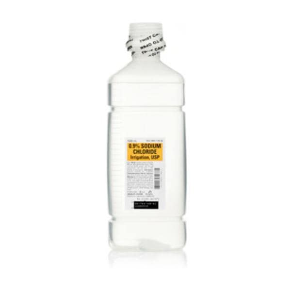 Irrigation Solution 0.9% Sodium Chloride 1500mL Plastic Bottle 9/Ca