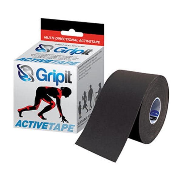 Gripit ACTIVETAPE V2 Support Tape Fabric 5.5ydx3" Black Ea