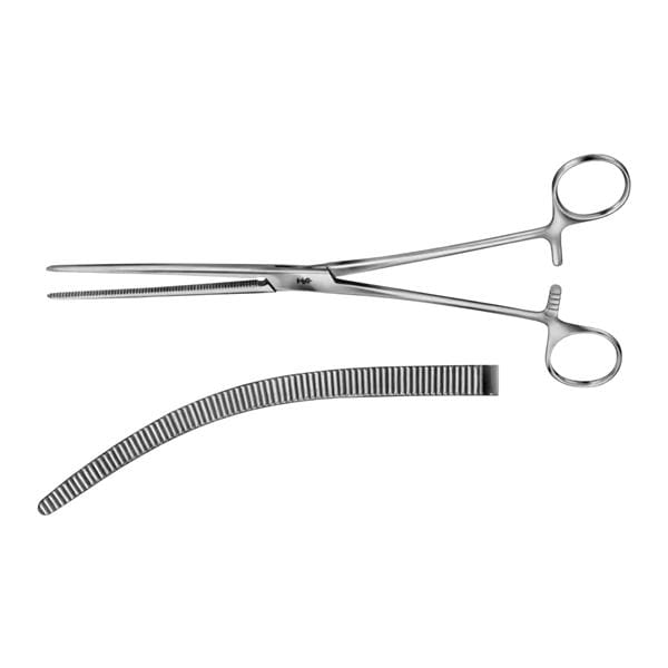 Pean Hemostatic Forceps Curved 11" Stainless Steel Non-Sterile Ea